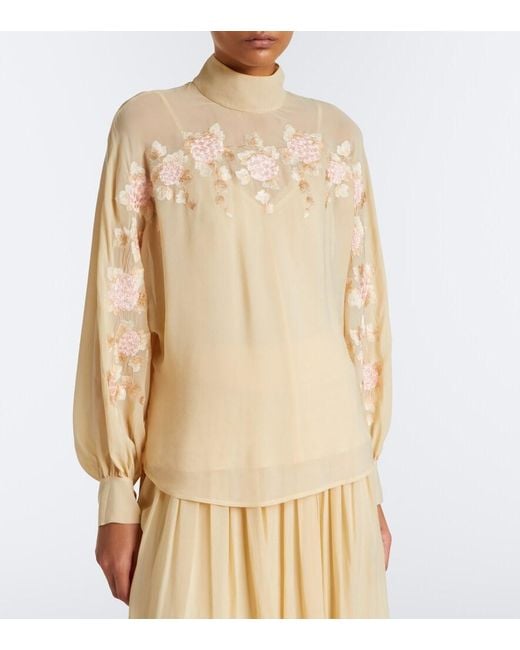 Zimmermann Natural Valiant Embroidered Blouse