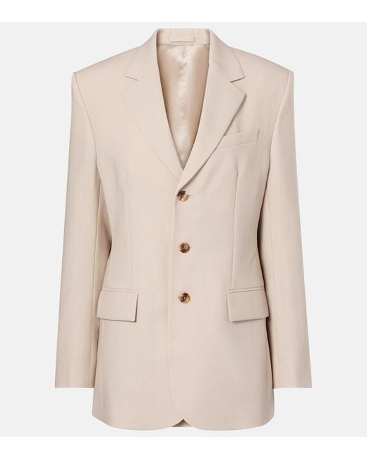 Wardrobe NYC Natural Virgin Wool Blazer