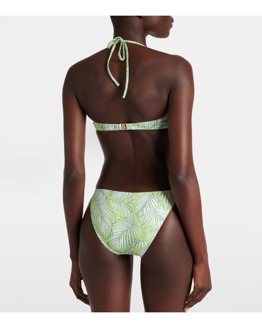 Melissa Odabash Green Bedrucktes Bikini-Hoeschen Alba