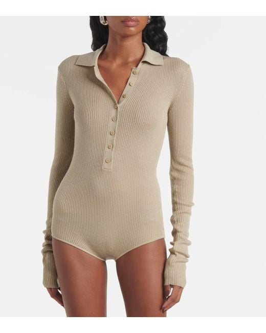 Frankie Shop Natural Body Solana Aus Wolle, Seide Und Kaschmir