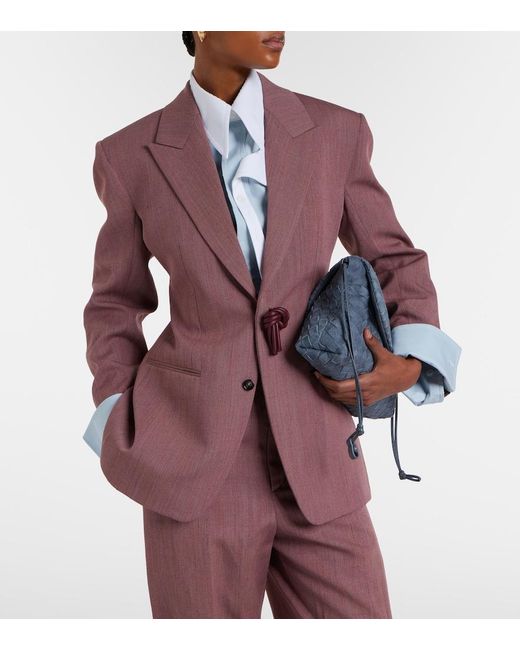 Bottega Veneta Blue Cotton Oxford Shirt