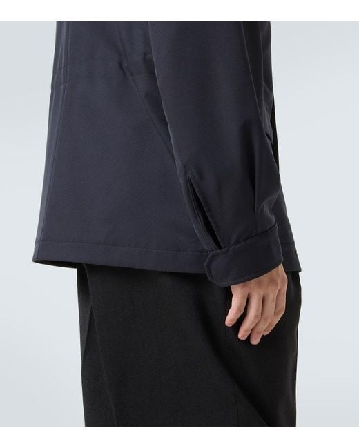 Zegna Blue Twill Field Jacket for men