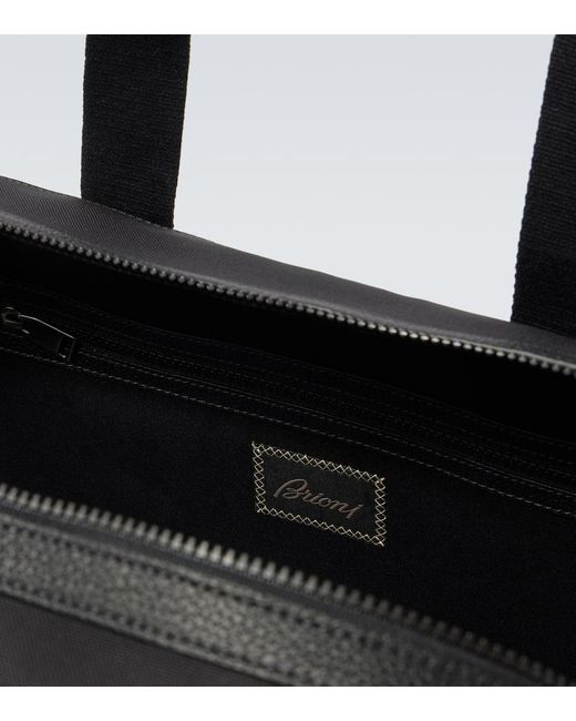 Brioni Weekender Mit Leder in Black für Herren