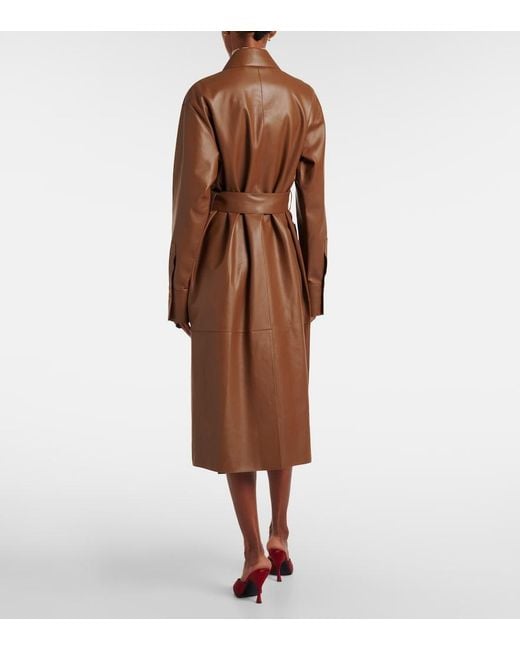 Joseph Brown Okabe Leather Coat