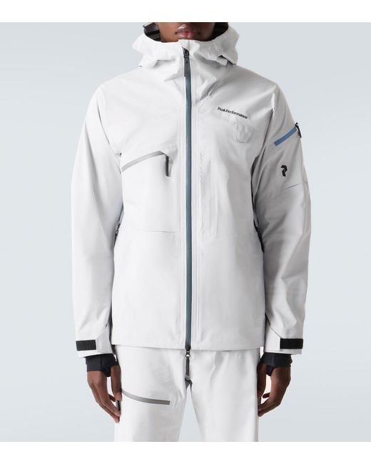 Peak Performance White Alpine Ski Jacket for men