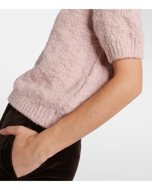 Jersey Folecchio De Cachemir Y Seda Loro Piana de color Pink