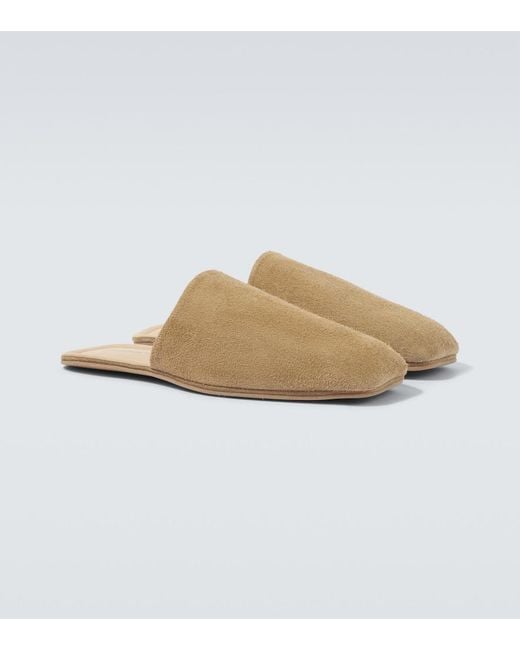 Our Legacy Natural Cigarr Suede Mules for men