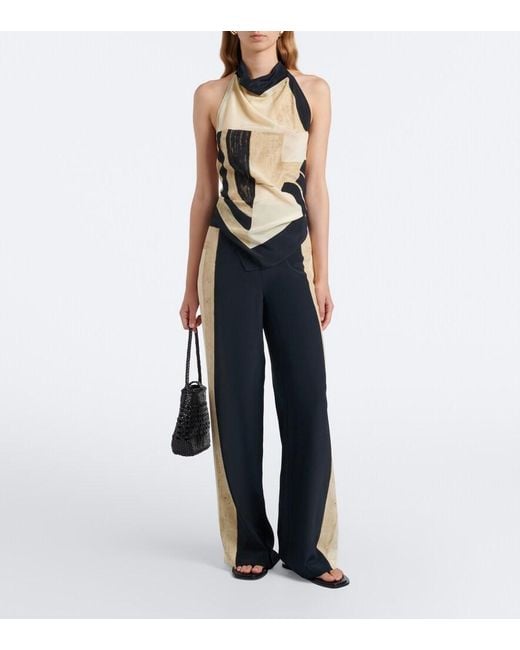 Sir Natural Sona Printed Silk Top