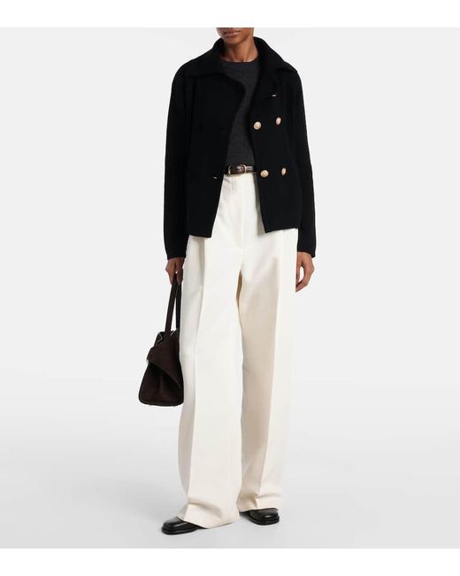 Jardin Des Orangers Blue Wool And Cashmere Jacket