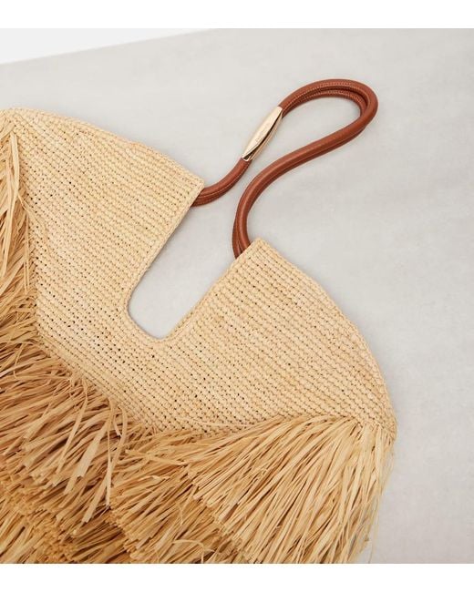 Zimmermann Natural Tote Bag Goldentime Medium Aus Raffiabast