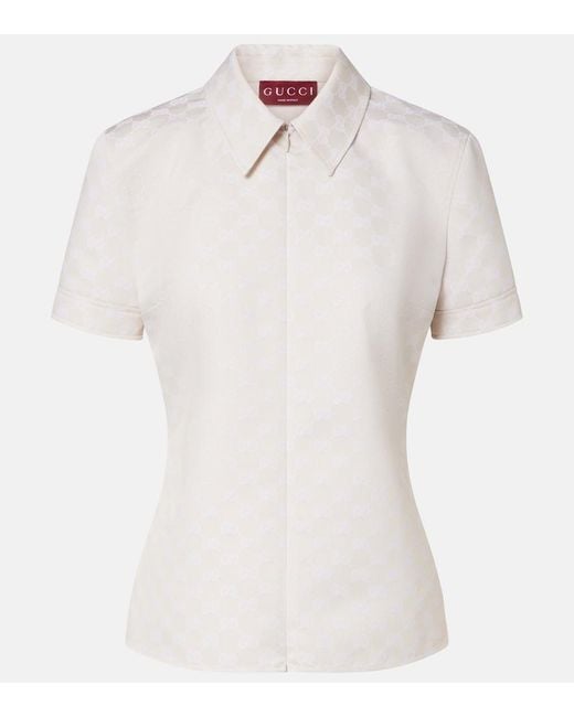 Gucci White Gg Shirt
