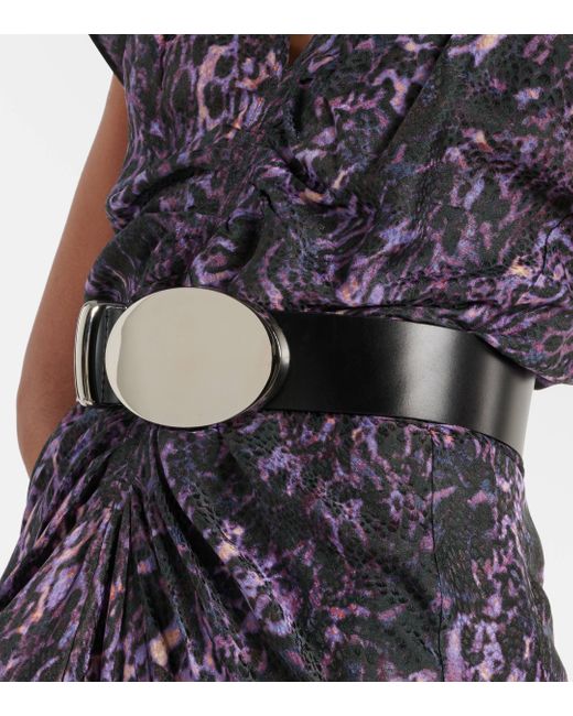 Isabel Marant Black Leonie Leather Belt