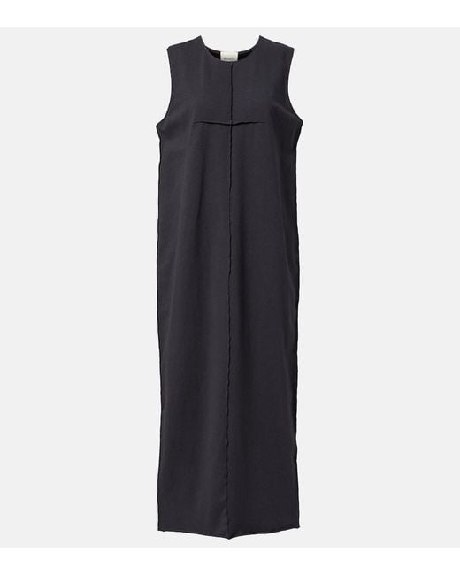 Khaite Blue Hal Cotton Maxi Dress