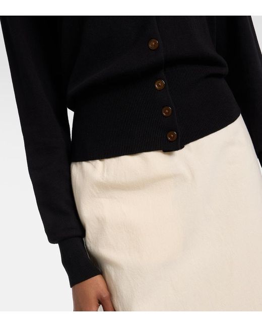 Vivienne Westwood Black Bea Cotton And Cashmere Cardigan