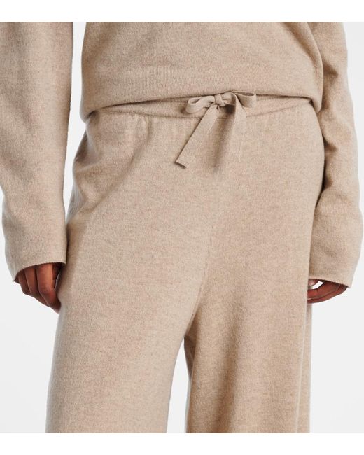 Jil Sander Natural Weite Hose Aus Kaschmir