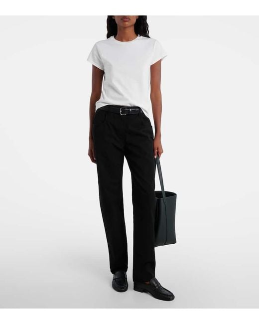 Bolso Park N/S Medium De Piel The Row de color Black