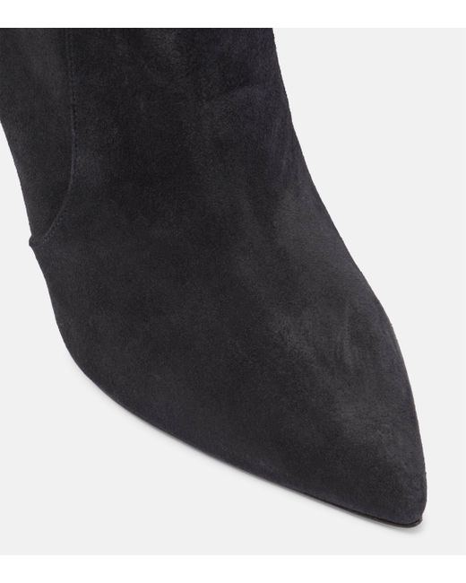 Paris Texas Black 105 Leather Ankle Boots