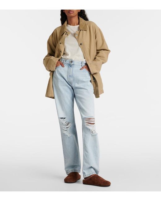 The Row Brown Hugo Suede Mules