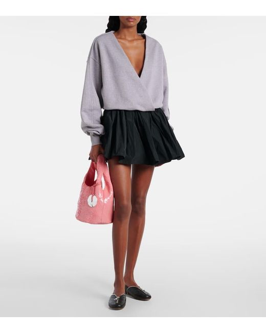 J.W. Anderson Pink Mini Sequined Tote Bag