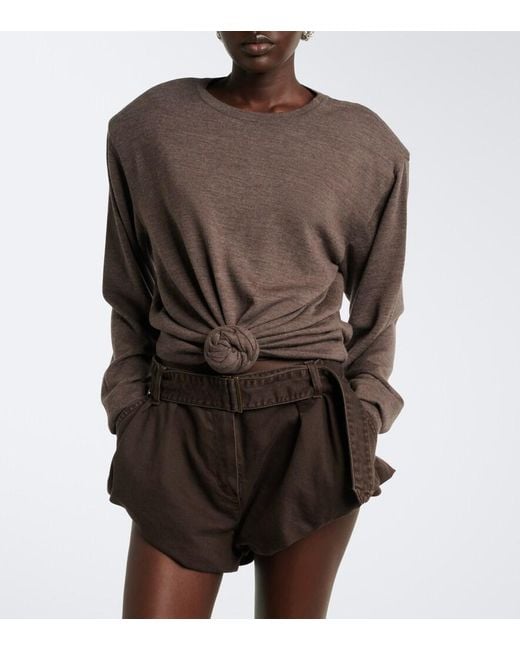 Magda Butrym Brown Wool Sweater