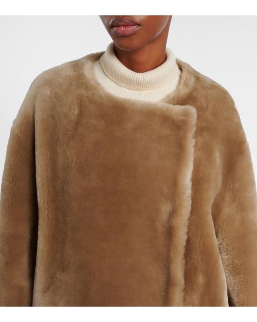Totême  Brown Shearling Coat