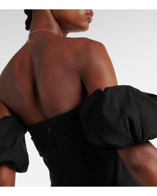 Isabel Marant Black Daniela Off-Shoulder Top