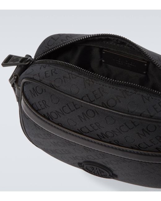 Moncler Black Technical Crossbody Bag for men
