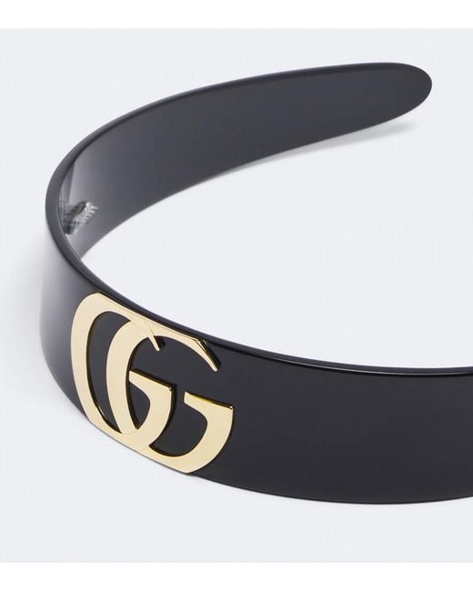 Gucci White Double G Headband