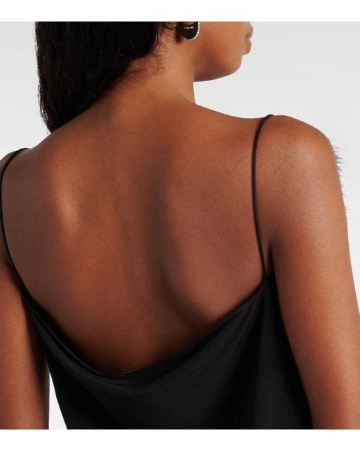 Coperni Black Feather-Detailing Top