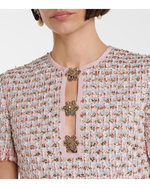 Valentino Multicolor Embellished Minidress