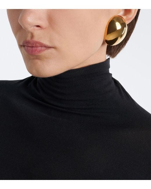 Alaïa Metallic Ohrringe Dome Medium
