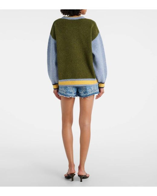 Jersey Anouk En Mezcla De Alpaca, Mohair Y Lana ALÉMAIS de color Green