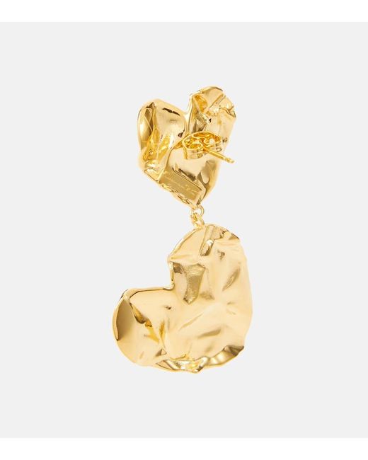 Orecchini pendenti di Oscar de la Renta in Metallic