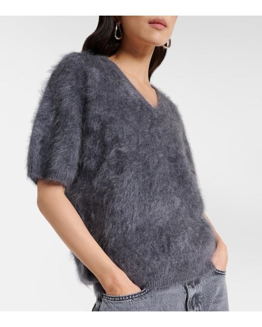 Lisa Yang Gray Lovisa Cashmere Sweater