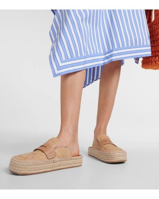 J.W. Anderson Natural Leather-Trimmed Mules