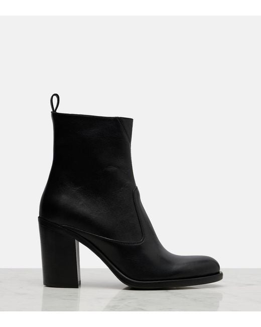 Chloé Black Phoenix Leather Ankle Boots