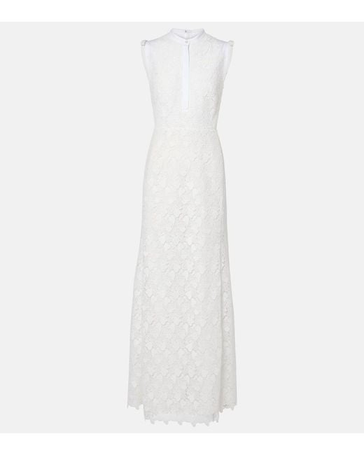 Giambattista Valli White Macrame Gown