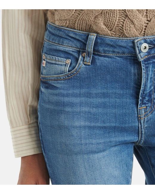 AG Jeans Blue Flared Jeans Legging