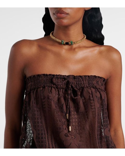 Melissa Odabash Purple Viv Off-Shoulder Cotton-Blend Jumpsuit