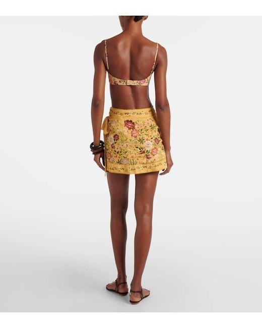 Agua Bendita Metallic Pareo Luna Aus Baumwolle Und Leinen