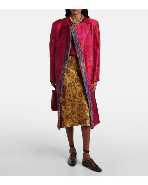 Dries Van Noten Brown Leather Lace-Up Flats