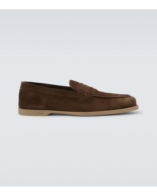 Mocassins Pace En Daim John Lobb pour homme en coloris Brown