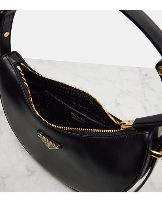 Prada Black Arque Mini Leather Shoulder Bag