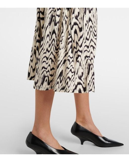 Proenza Schouler White Label Marion Printed Jersey Midi Dress