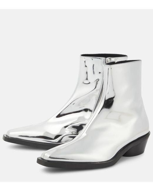 Proenza Schouler White Ankle Boots Bronco