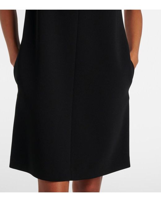 Max Mara Black Elegante Nandina Bow-Detail Minidress