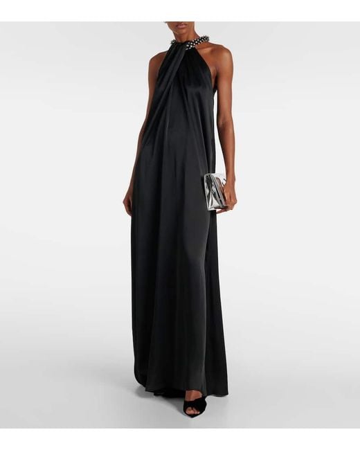 Gianvito Rossi Black Pantoletten 85 Aus Samt