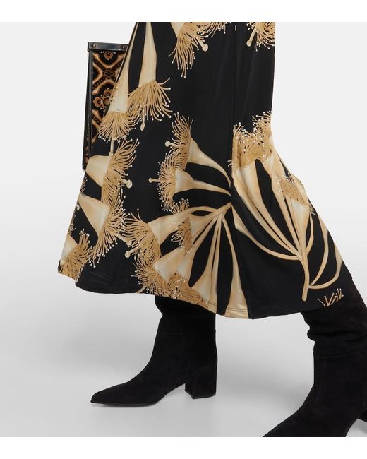 Johanna Ortiz Multicolor This Is Your Moment Cut-out Midi Dress