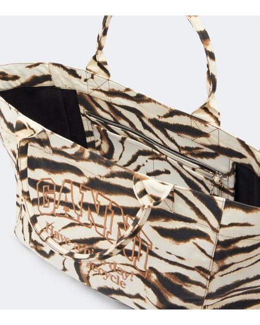 Shopper Large di Ganni in Metallic