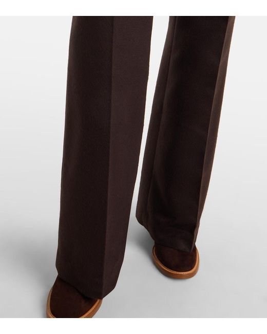 Gabriela Hearst Brown Vesta Silk Flared Pants